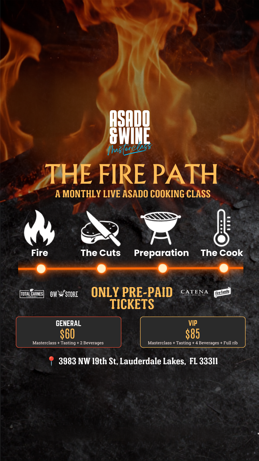 THE FIRE PATH - A live asado cooking class